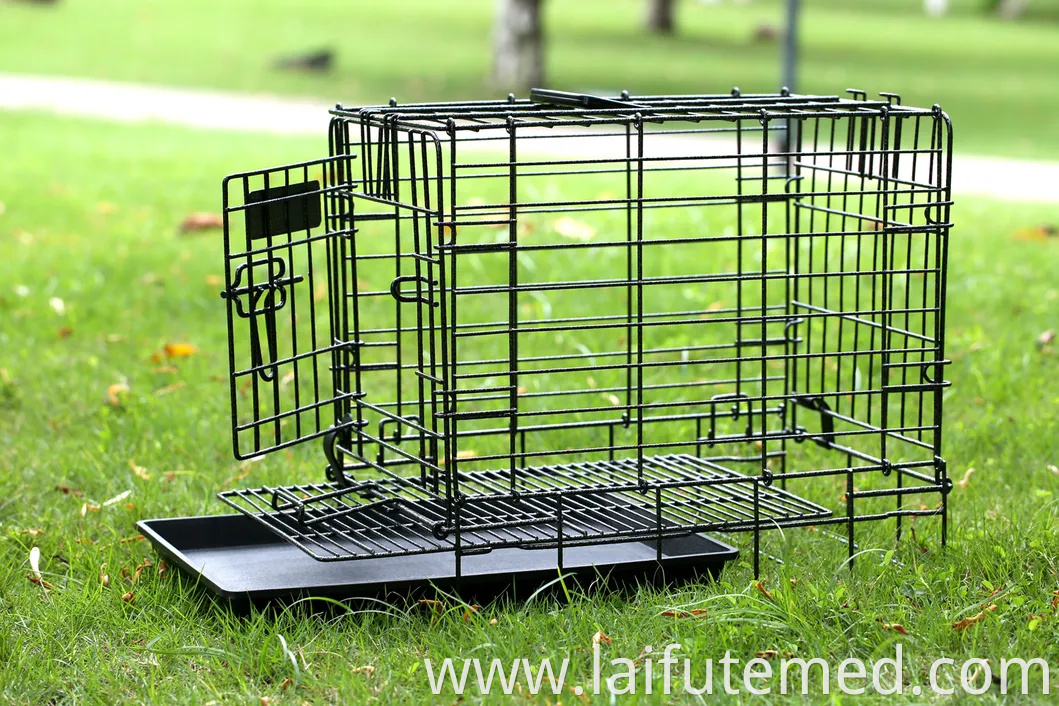 B40001 Wire Pet Cages House for Dogs and Cats Foldable Iron Carriers Animal Cage Crate Boarding Kennels Collapsible Places